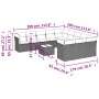 Set de sofás de jardín y cojines 12 pzas ratán sintético marrón by , Garden sets - Ref: Foro24-3218423, Price: 766,03 €, Disc...