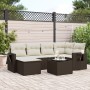 Juego de sofás de jardín 7 piezas con cojines ratán PE marrón von , Gartensets - Ref: Foro24-3220472, Preis: 429,63 €, Rabatt: %