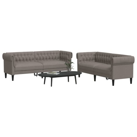 Juego de sofás 2 piezas tela gris taupe von , Sofas - Ref: Foro24-3209205, Preis: 582,12 €, Rabatt: %