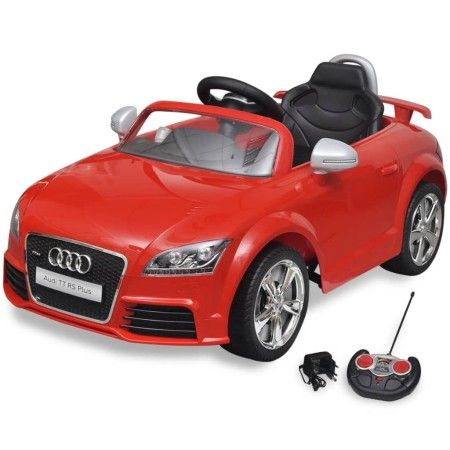 Red toy car with remote control, Audi TT RS model by vidaXL, electric toy vehicles - Ref: Foro24-10086, Price: 224,37 €, Disc...