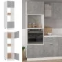 Mikrowellenschrank aus betongrauem Sperrholz, 60 x 57 x 207 cm von vidaXL, Küchenschränke - Ref: Foro24-802550, Preis: 220,45...