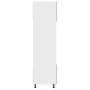 Armario de microondas contrachapada gris hormigón 60x57x207 cm de vidaXL, Armarios de cocina - Ref: Foro24-802550, Precio: 22...