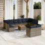 Set sofás de jardín con cojines 13 piezas ratán sintético gris von , Gartensets - Ref: Foro24-3256250, Preis: 977,74 €, Rabat...