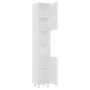 Sperrholz Badezimmerschrank weiß 30x30x179 cm von vidaXL, Badezimmermöbel - Ref: Foro24-802624, Preis: 81,75 €, Rabatt: %