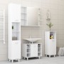 Armario de baño madera contrachapada blanco 30x30x179 cm de vidaXL, Muebles de baño - Ref: Foro24-802624, Precio: 83,48 €, De...