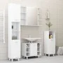Sperrholz Badezimmerschrank weiß 30x30x179 cm von vidaXL, Badezimmermöbel - Ref: Foro24-802624, Preis: 81,75 €, Rabatt: %