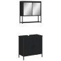 Juego de muebles de baño 2 pzas madera contrachapada negro von , Badezimmermöbel - Ref: Foro24-3214660, Preis: 105,29 €, Raba...