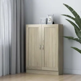 Regal aus eichenfarbenem Sperrholz, 82,5 x 30,5 x 115 cm von vidaXL, Bücherregale und Regale - Ref: Foro24-802717, Preis: 79,...