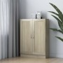 Regal aus eichenfarbenem Sperrholz, 82,5 x 30,5 x 115 cm von vidaXL, Bücherregale und Regale - Ref: Foro24-802717, Preis: 80,...