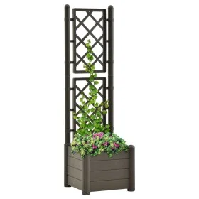 Pflanzgefäß mit Gitter PP anthrazitgrau 43x43x142 cm von vidaXL, Töpfe und Pflanzgefäße - Ref: Foro24-313981, Preis: 81,66 €,...