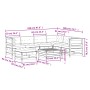 Juego de muebles jardín 8 pzas y cojines madera pino impregnada by , Garden sets - Ref: Foro24-3250563, Price: 865,17 €, Disc...