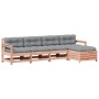 Juego de muebles jardín 5 pzas y cojines madera abeto Douglas von , Gartensets - Ref: Foro24-3250858, Preis: 507,79 €, Rabatt: %