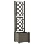 Pflanzgefäß mit Gitter PP anthrazitgrau 43x43x142 cm von vidaXL, Töpfe und Pflanzgefäße - Ref: Foro24-313981, Preis: 81,66 €,...