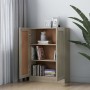 Regal aus eichenfarbenem Sperrholz, 82,5 x 30,5 x 115 cm von vidaXL, Bücherregale und Regale - Ref: Foro24-802717, Preis: 80,...