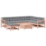 8-teiliges Gartenmöbel-Set und Kissen aus Douglasienholz von , Gartensets - Ref: Foro24-3250594, Preis: 793,22 €, Rabatt: %