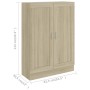 Regal aus eichenfarbenem Sperrholz, 82,5 x 30,5 x 115 cm von vidaXL, Bücherregale und Regale - Ref: Foro24-802717, Preis: 80,...