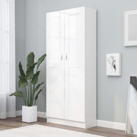 White engineered wood bookcase 82.5x30.5x185.5 cm by vidaXL, Bookcases and shelves - Ref: Foro24-802732, Price: 153,14 €, Dis...