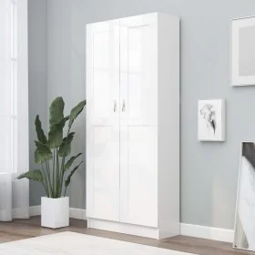 White engineered wood bookcase 82.5x30.5x185.5 cm by vidaXL, Bookcases and shelves - Ref: Foro24-802732, Price: 150,92 €, Dis...