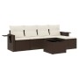 Set sofás de jardín 6 piezas y cojines ratán sintético marrón von , Gartensets - Ref: Foro24-3220102, Preis: 348,01 €, Rabatt: %