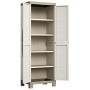 Keter Armario de almacenaje con estantes Excellence beige taupe 182 cm von , Schließfächer und Lagerschränke - Ref: Foro24-46...