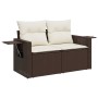 Set Gartensofas 11 Stück Kissen synthetisches Rattan braun von , Gartensets - Ref: Foro24-3220722, Preis: 725,50 €, Rabatt: %
