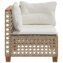 Sillón de esquina de jardín con cojines ratán sintético beige von , Outdoor-Sofas - Ref: Foro24-365925, Preis: 107,04 €, Raba...