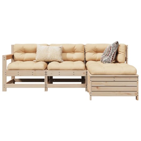 Juego de sofás de jardín 4 pzas madera maciza de pino von , Gartensets - Ref: Foro24-3250776, Preis: 237,29 €, Rabatt: %