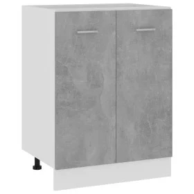 Cabinet under sink gray plywood 60x46x81.5cm by vidaXL, Kitchen cabinets - Ref: Foro24-801192, Price: 80,04 €, Discount: %