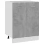 Schrank unter der Spüle aus grauem Sperrholz, 60 x 46 x 81,5 cm von vidaXL, Küchenschränke - Ref: Foro24-801192, Preis: 81,26...