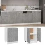 Armario debajo fregadero madera contrachapada gris 60x46x81,5cm de vidaXL, Armarios de cocina - Ref: Foro24-801192, Precio: 8...