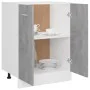 Armario debajo fregadero madera contrachapada gris 60x46x81,5cm de vidaXL, Armarios de cocina - Ref: Foro24-801192, Precio: 8...