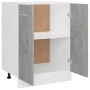 Armario debajo fregadero madera contrachapada gris 60x46x81,5cm de vidaXL, Armarios de cocina - Ref: Foro24-801192, Precio: 8...