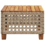 Mesa de jardín ratán sintético madera acacia beige 55x55x36 cm von , Gartentische - Ref: Foro24-365931, Preis: 66,44 €, Rabat...
