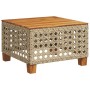 Mesa de jardín ratán sintético madera acacia beige 55x55x36 cm von , Gartentische - Ref: Foro24-365931, Preis: 66,44 €, Rabat...
