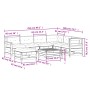Juego de muebles jardín 8 pzas y cojines madera abeto Douglas by , Garden sets - Ref: Foro24-3250610, Price: 774,55 €, Discou...