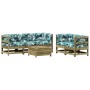 Juego de muebles jardín 6 pzas y cojines madera pino impregnada by , Garden sets - Ref: Foro24-3250811, Price: 697,09 €, Disc...