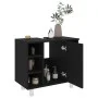 Badezimmerschrank aus schwarzem Sperrholz, 60 x 32 x 53,5 cm von vidaXL, Badezimmermöbel - Ref: Foro24-802634, Preis: 60,85 €...