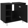 Badezimmerschrank aus schwarzem Sperrholz, 60 x 32 x 53,5 cm von vidaXL, Badezimmermöbel - Ref: Foro24-802634, Preis: 60,85 €...