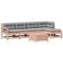 Juego de muebles jardín 6 pzas y cojines madera abeto Douglas de , Conjuntos de jardín - Ref: Foro24-3250982, Precio: 507,40 ...