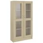 Oak-colored plywood display case 82.5x30.5x150 cm by vidaXL, Bookcases and shelves - Ref: Foro24-802762, Price: 158,12 €, Dis...