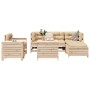 Juego de sofás de jardín 7 piezas madera maciza de pino by , Garden sets - Ref: Foro24-3250528, Price: 451,61 €, Discount: %