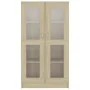 Oak-colored plywood display case 82.5x30.5x150 cm by vidaXL, Bookcases and shelves - Ref: Foro24-802762, Price: 158,12 €, Dis...