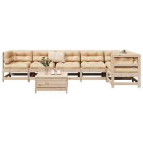 Juego de sofás de jardín 7 piezas madera maciza de pino von , Gartensets - Ref: Foro24-3250864, Preis: 401,64 €, Rabatt: %