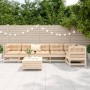 Juego de sofás de jardín 7 piezas madera maciza de pino de , Conjuntos de jardín - Ref: Foro24-3250864, Precio: 302,32 €