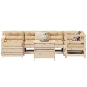Juego de sofás de jardín 7 piezas madera maciza de pino by , Garden sets - Ref: Foro24-3250968, Price: 461,35 €, Discount: %
