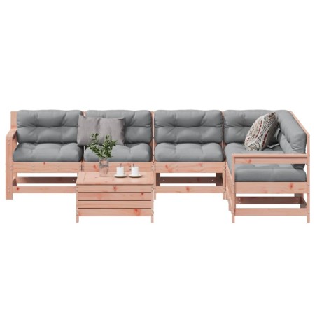 Juego de muebles jardín 7 pzas y cojines madera abeto Douglas by , Garden sets - Ref: Foro24-3250902, Price: 678,00 €, Discou...