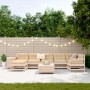 Juego de sofás de jardín 9 pzas madera maciza de pino by , Garden sets - Ref: Foro24-3250692, Price: 495,46 €, Discount: %