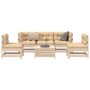 Juego de sofás de jardín 6 piezas madera maciza de pino by , Garden sets - Ref: Foro24-3250720, Price: 328,81 €, Discount: %