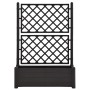 Planter with trellis PP anthracite gray 100x43x142 cm by vidaXL, Pots and planters - Ref: Foro24-313985, Price: 112,35 €, Dis...