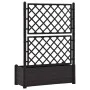 Planter with trellis PP anthracite gray 100x43x142 cm by vidaXL, Pots and planters - Ref: Foro24-313985, Price: 127,17 €, Dis...